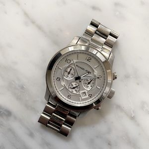Michael Kors Silver Runway Watch